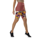 Women's African Cheetah Print Biker Shorts