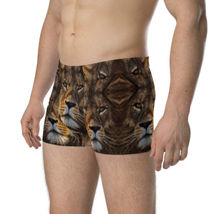 Men's Lion Print Boxer Briefs