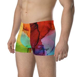 Colourful Print Men's Boxer Briefs
