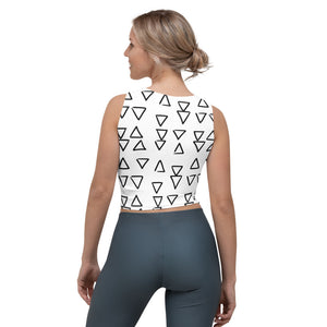 Women's Triangle Print Crop Top