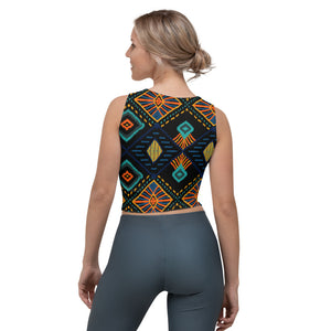 Women's African Print Crop Top