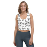 Women's Triangle Print Crop Top