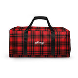 Red and Black Checker Duffle bag