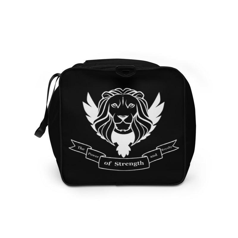 Black 'Strength of a Lion' Duffle bag