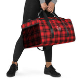 Red and Black Checker Duffle bag
