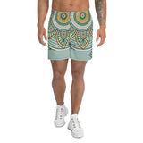 Men's African Print 'NE'  Athletic Long Shorts
