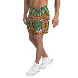 Men's African Print Athletic Long Shorts