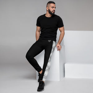 Men's N.E Aztec Print Black Joggers