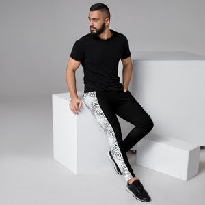 Men's N.E Aztec Print Black Joggers