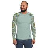 Men's African Arm Print 'NE' Long Sleeve Rash Guard Top