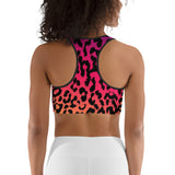 Women's Multi Leopard Print Sports Bra
