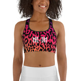 Women's Multi Leopard Print Sports Bra