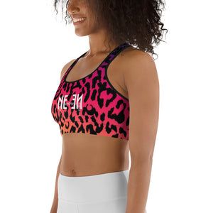 Women's Multi Leopard Print Sports Bra