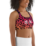Women's Multi Leopard Print Sports Bra