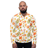 Autumn Leaf Print Men's Bomber Jacket