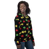 Women's Multi Print Star Bomber Jacket