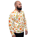 Autumn Leaf Print Men's Bomber Jacket