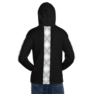 Men's N.E Aztec Print Black Hoodie