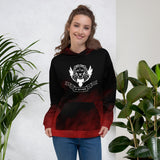Women's Black and Red 'Strength of a Lion' Hoodie