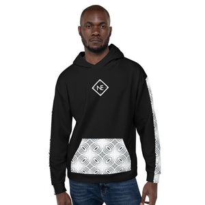 Men's N.E Aztec Print Black Hoodie