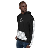 Men's N.E Aztec Print Black Hoodie