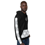 Men's N.E Aztec Print Black Hoodie