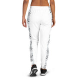 Women's N.E Aztec Print White Joggers