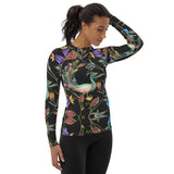 Women's Peacock Feather Print Rash Guard