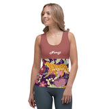 Women's African Cheetah Print Vest Top