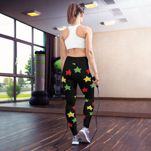 Women's Multi Print Star Yoga Leggings