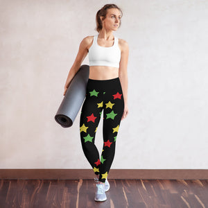 Women's Multi Print Star Yoga Leggings