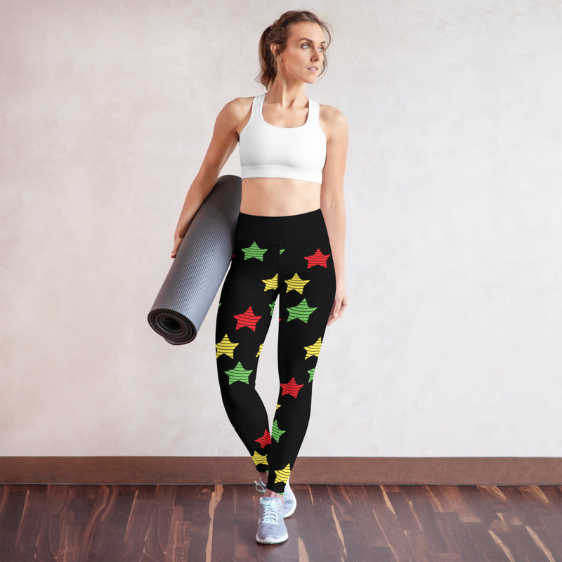 Women's Multi Print Star Yoga Leggings