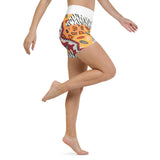 Women's African Print Patchwork Yoga Shorts