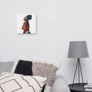 African Lady Print Canvas