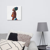 African Lady Print Canvas