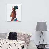 African Lady Print Canvas