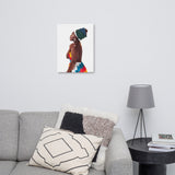African Lady Print Canvas