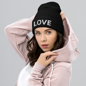 'LOVE' Cuffed Beanie