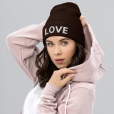 'LOVE' Cuffed Beanie