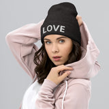 'LOVE' Cuffed Beanie