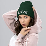 'LOVE' Cuffed Beanie