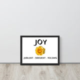 JOY Framed Matte Paper Poster