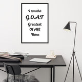 G.O.A.T Framed Matte Paper Poster