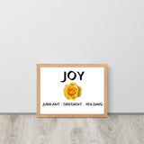 JOY Framed Matte Paper Poster
