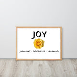 JOY Framed Matte Paper Poster