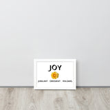 JOY Framed Matte Paper Poster