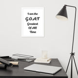 G.O.A.T Framed Matte Paper Poster
