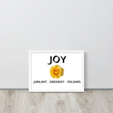JOY Framed Matte Paper Poster