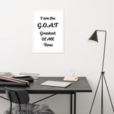 G.O.A.T Framed Matte Paper Poster
