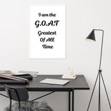 G.O.A.T Framed Matte Paper Poster